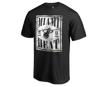 Men's Miami Heat Fanatics Branded Black Court Vision T-Shirt