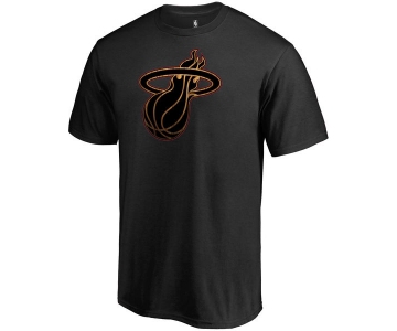 Men's Miami Heat Fanatics Branded Black Hardwood T-Shirt