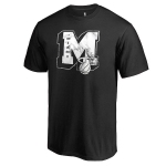 Men's Miami Heat Fanatics Branded Black Letterman T-Shirt