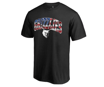 Men's Memphis Grizzlies Black Banner Wave T-Shirt