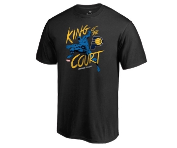 Men's Indiana Pacers Fanatics Branded Black Marvel Black Panther King of the Court T-Shirt