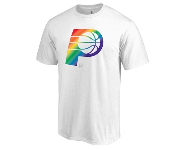 Men's Indiana Pacers White Fanatics Branded Team Pride V-Neck T-Shirt