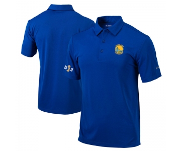 Golden State Warriors Columbia 2018 NBA Finals Champions Omni-Wick Drive Polo - Royal