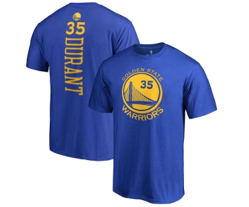 Golden State Warriors Kevin Durant Royal Backer Name & Number T-Shirt