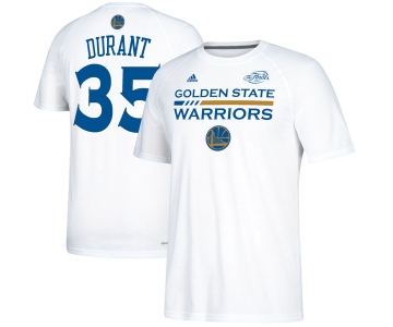 Golden State Warriors Kevin Durant adidas White 2017 NBA Finals Bound Gametime Shooter T-Shirt