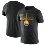 Golden State Warriors Nike 2018 NBA Finals Champions Locker Room T-Shirt - Black..