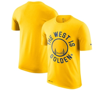 Golden State Warriors Nike Hardwood Classics Hometown Vintage T-Shirt Gold