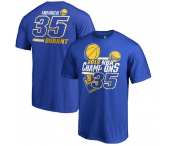 Kevin Durant Golden State Warriors Fanatics Branded 2018 NBA Finals Champions Name and Number T-Shirt - Royal