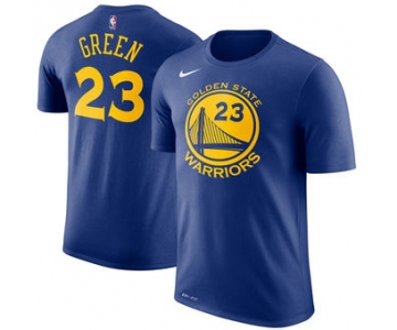 Men's Golden State Warriors 23 Draymond Green Nike Royal Name & Number Performance T-Shirt