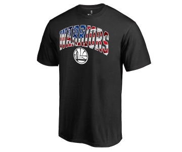 Men's Golden State Warriors Fanatics Branded Black Banner Wave T-Shirt