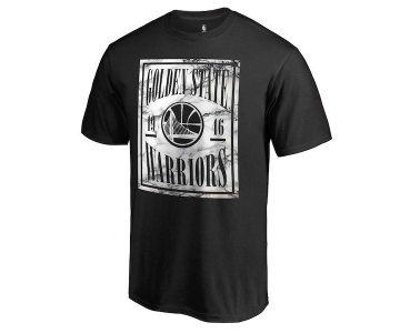 Men's Golden State Warriors Fanatics Branded Black Court Vision Marble T-Shirt