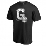 Men's Golden State Warriors Fanatics Branded Black Letterman T-Shirt