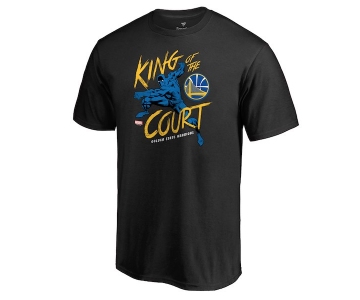 Men's Golden State Warriors Fanatics Branded Black Marvel Black Panther King of the Court T-Shirt