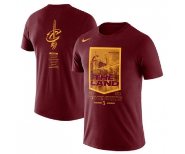 Cleveland Cavaliers Nike 2018 NBA Finals Bound City DNA Cotton Performance Red T-Shirt