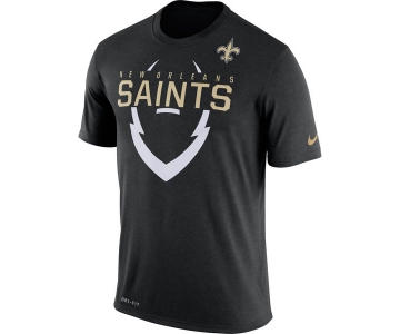 Men's New Orleans Saints Nike Black Legend Icon Dri-FIT T-Shirt