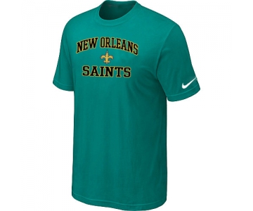 New Orleans Saints Heart & Soul Green T-Shirt