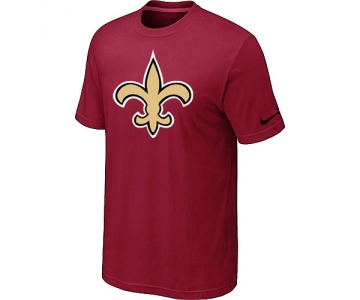 New Orleans Saints Sideline Legend Authentic Logo T-Shirt Red