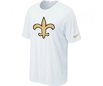 New Orleans Saints Sideline Legend Authentic Logo T-Shirt White