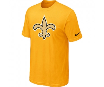 New Orleans Saints Sideline Legend Authentic Logo T-Shirt Yellow