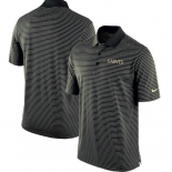 New Orleans Saints Team Stadium Performance Polo - Black