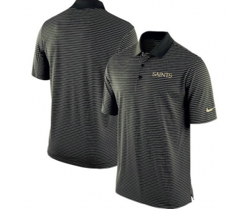 New Orleans Saints Team Stadium Performance Polo - Black