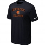 Cleveland Browns Heart & Soul Black T-Shirt