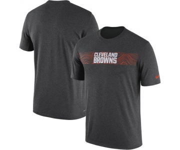 Cleveland Browns Nike Heathered Charcoal Sideline Seismic Legend T-Shirt