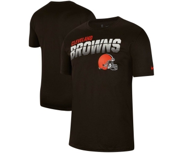 Cleveland Browns Nike Sideline Line of Scrimmage Legend Performance T Shirt Brown