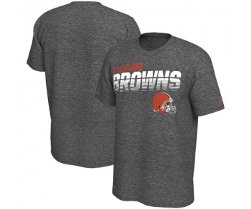 Cleveland Browns Nike Sideline Line of Scrimmage Legend Performance T Shirt Heathered Gray