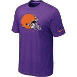 Cleveland Browns Sideline Legend Authentic Logo T-Shirt Purple