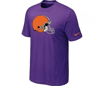 Cleveland Browns Sideline Legend Authentic Logo T-Shirt Purple