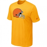 Cleveland Browns Sideline Legend Authentic Logo T-Shirt Yellow