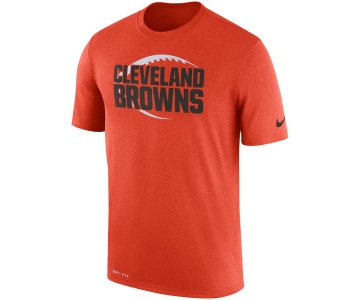 Men's Cleveland Browns Nike Orange Legend Icon Logo Performance T-Shirt