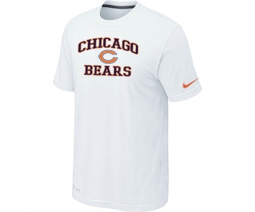 Chicago Bears Heart & Soul White T-Shirt