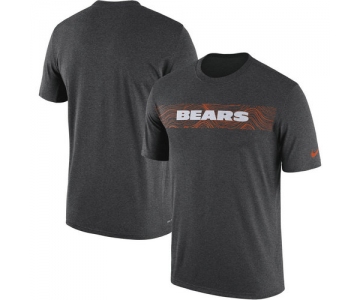 Chicago Bears Nike Heathered Charcoal Sideline Seismic Legend T-Shirt