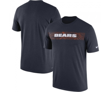 Chicago Bears Nike Navy Sideline Seismic Legend T-Shirt