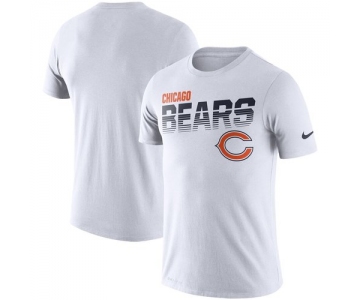 Chicago Bears Nike Sideline Line of Scrimmage Legend Performance T Shirt White