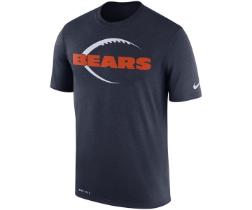 Men's Chicago Bears Nike Navy Legend Icon Logo Performance T-Shirt