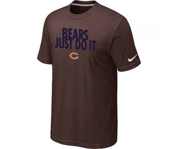 NFL Chicago Bears Just Do It Brown T-Shirt