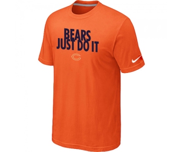 NFL Chicago Bears Just Do It Orange T-Shirt