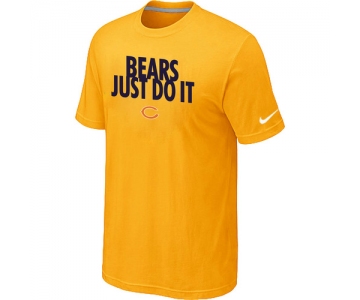 NFL Chicago Bears Just Do It Yellow T-Shirt