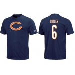 Nike Chicago Bears Jay Cutler Name & Number T-Shirt Blue