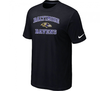 Baltimore Ravens Heart & Soull Black T-Shirt