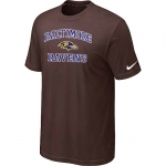 Baltimore Ravens Heart & Soull Brown T-Shirt