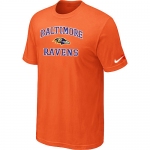 Baltimore Ravens Heart & Soull Orange T-Shirt