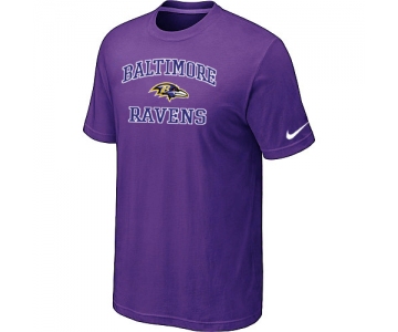 Baltimore Ravens Heart & Soull Purple T-Shirt