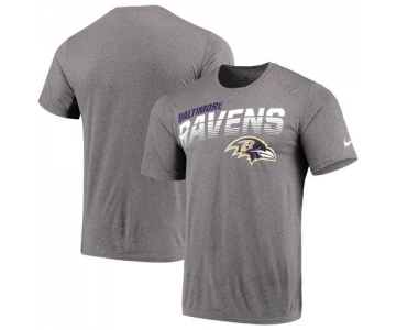 Baltimore Ravens Nike Sideline Line of Scrimmage Legend Performance T Shirt Gray