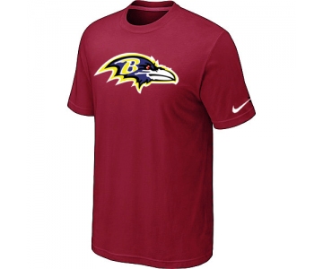 Baltimore Ravens Sideline Legend Authentic Logo T-Shirt Red