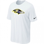 Baltimore Ravens Sideline Legend Authentic Logo T-Shirt White