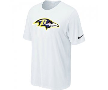 Baltimore Ravens Sideline Legend Authentic Logo T-Shirt White